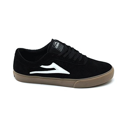 Place Lakai Sheffield Negro/Blanco Suede monopatín Zapatos