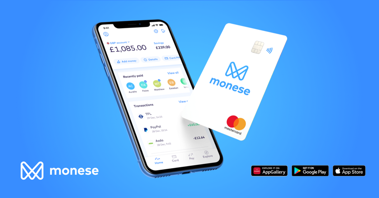 Canción Monese - Mobile Money Account for UK & Europe 