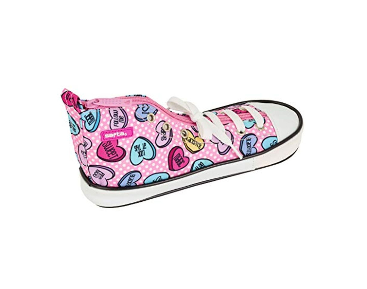 Social Safta- Manualidades/Escolares Unisex Adulto Estuche portatodo Bota Sweet Heart Pink' 841927-500 zapat.