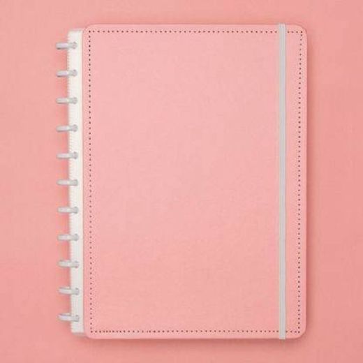 Caderno Inteligente rosa pastel grande