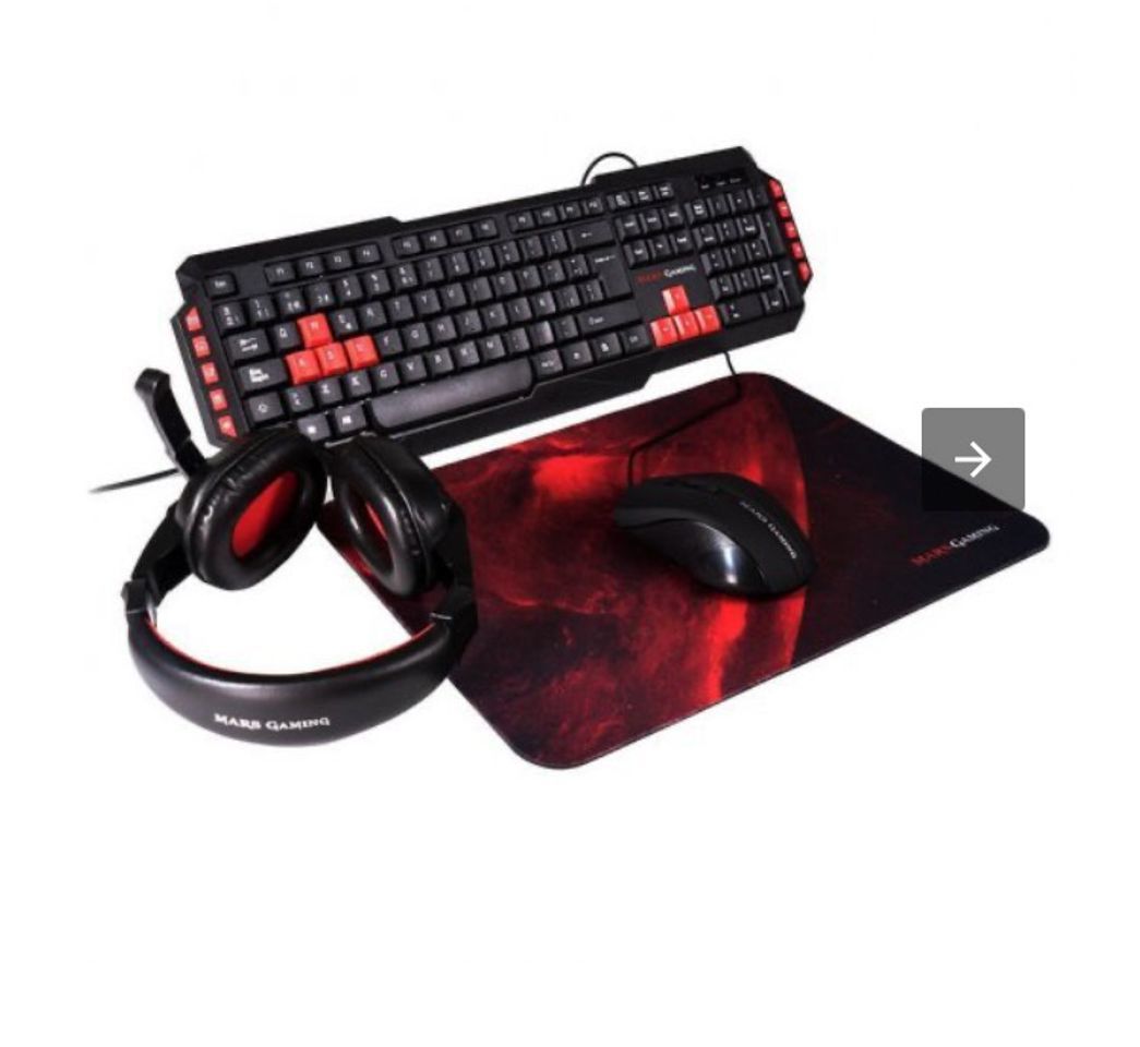 Moda Mars Gaming MRCP1 Combo Gaming Teclado + Ratón + Auriculares