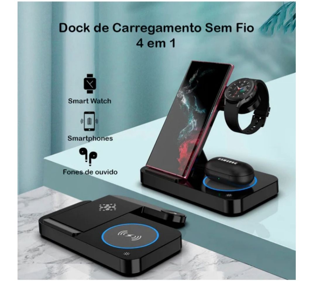 Producto Dock de Carregamento sem Fio 4 em 1 