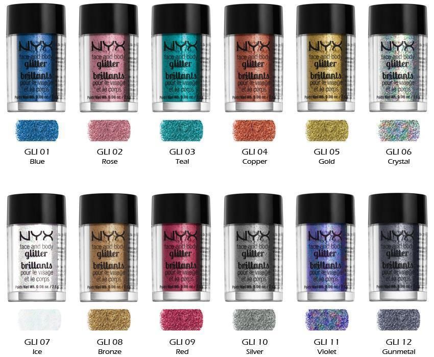 Social Glitter NYX Professional Makeup Rosto & Corpo (Vários Tons)