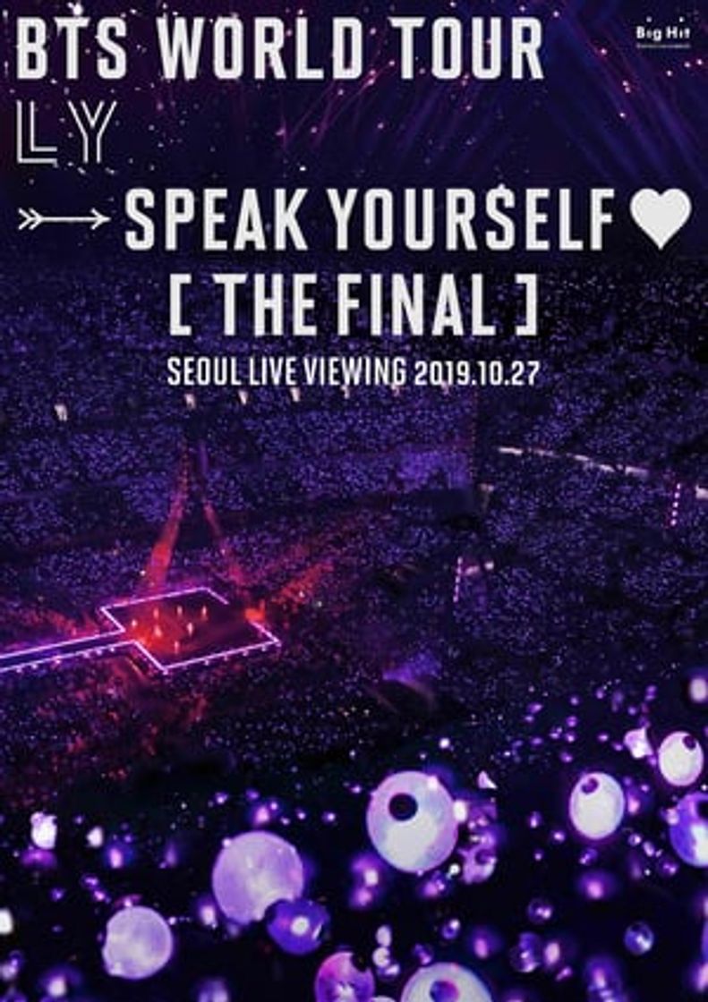 Película BTS World Tour 'Love Yourself - Speak Yourself' (The Final) Seoul Live Viewing