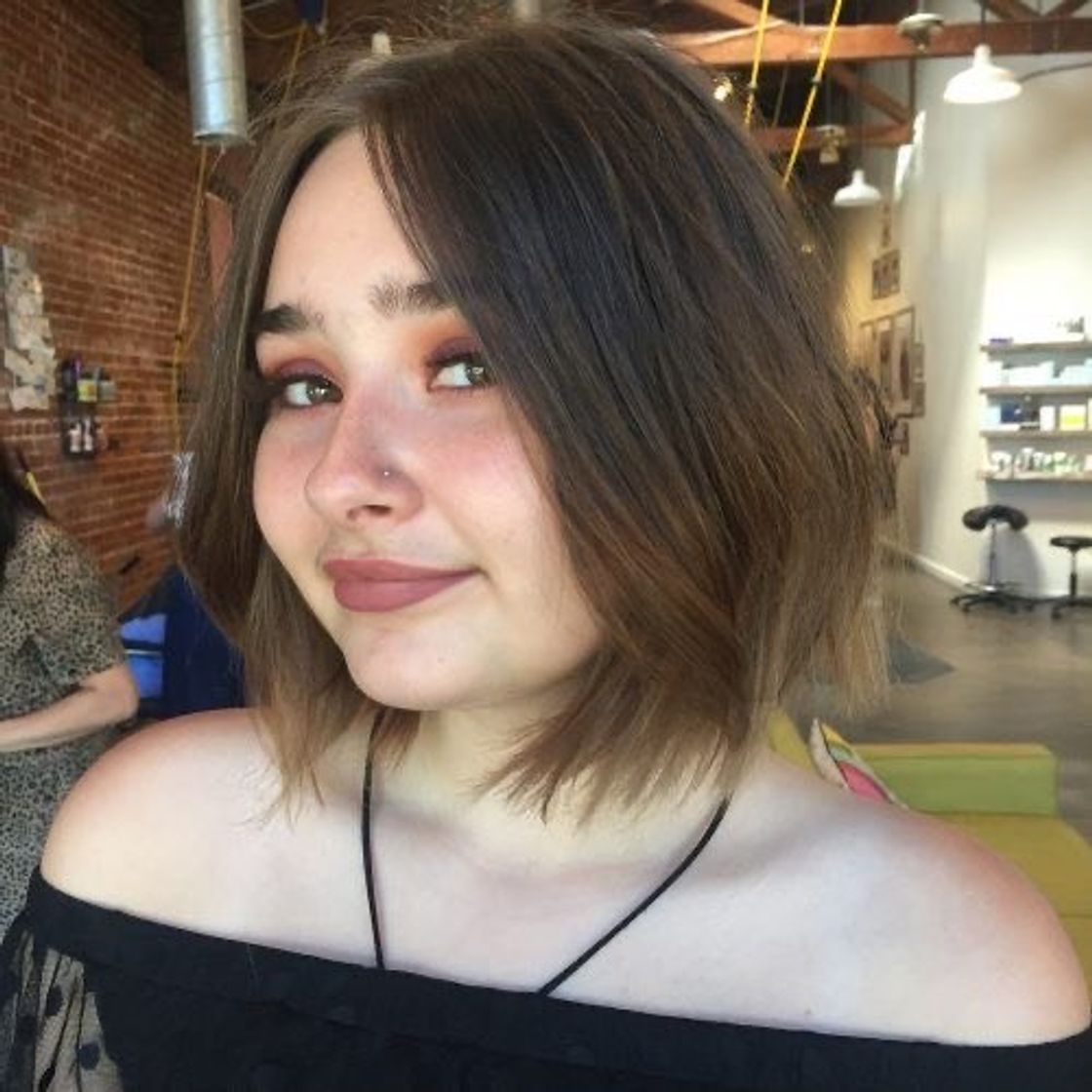 Social corte de cabelo.