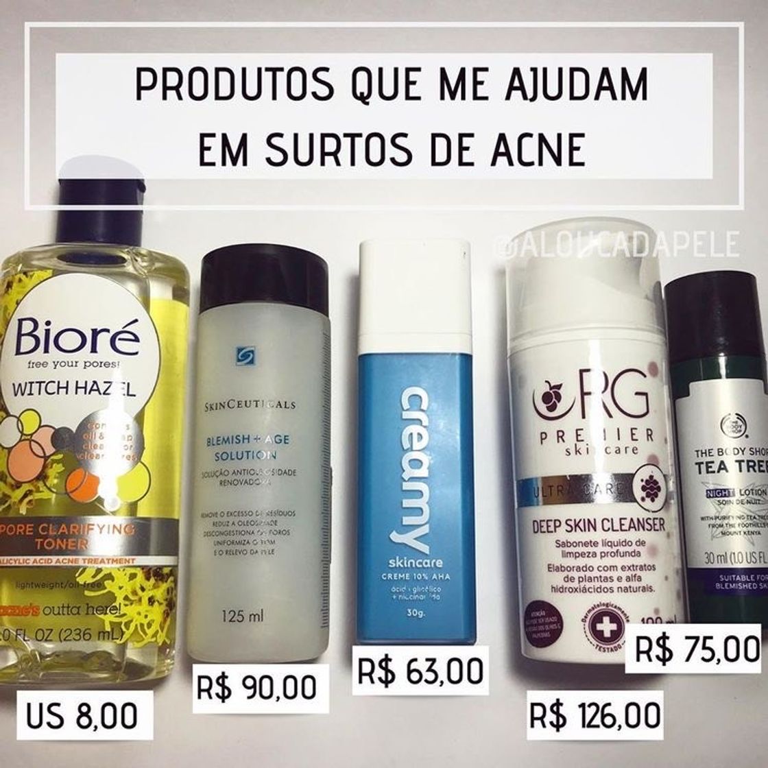 Moda Produtos para o tratamento da acne