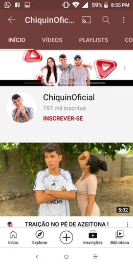 Vão lá no YouTube é ótimo esse YouTuber♥️ 🤭