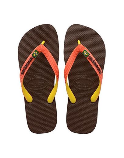 Havaianas Brasil Mix, Chanclas Unisex Adulto, Marrón