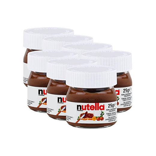 Ferrero Nutella pequeño mini diseño cristal - Set de 7 a 25 g