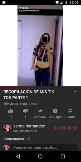 Recopilación de mis tik tok parte 1 - Youtube