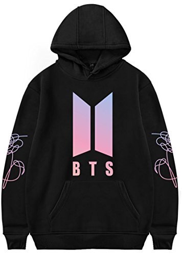 Moda EMILYLE Mujer Love Yourself 承 Her Sudadera con Capucha Bangtan Boys BTS