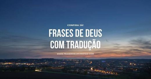 Frases de Deus com tradução