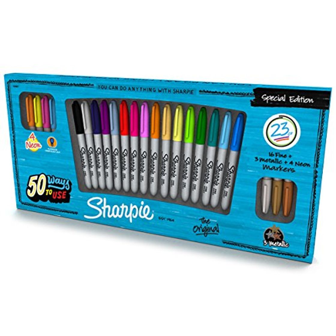 Social Sharpie 1926406 - Paquete de 23 rotuladores permanentes