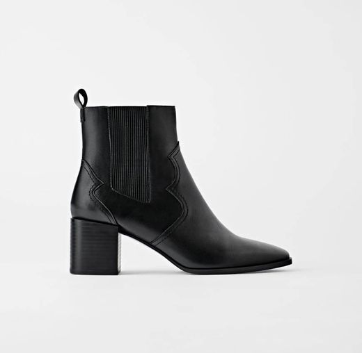 Botins pretos Zara