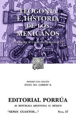 Book Teogonía e historia de los mexicanos