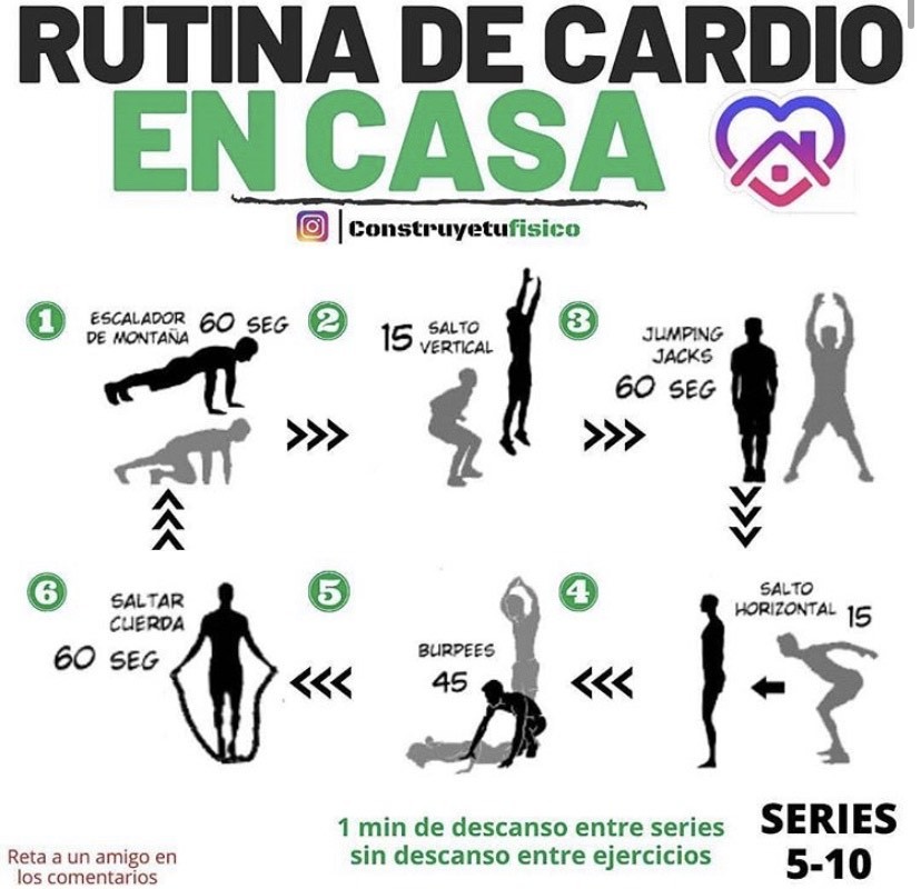 Moda Rutina de cardio en casa!