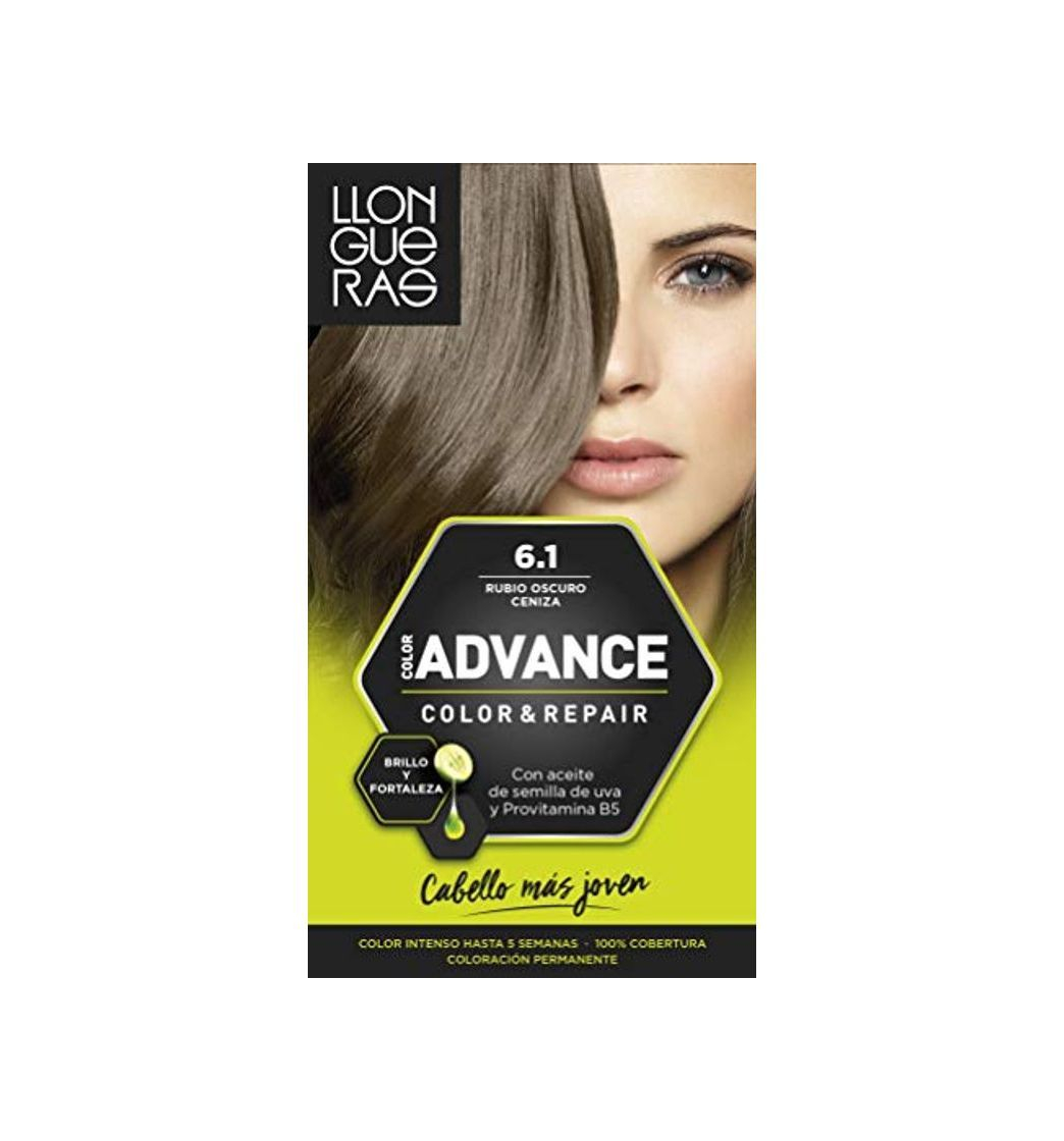 Llongueras Advance Tinte de Cabello Permanente Tono #6.1 Rubio Oscuro Ceniza