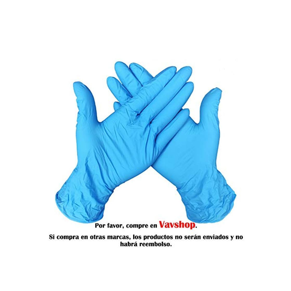 Social Guantes Desechable Nitrilo sin polvo, en Small, Medium, Large Caja 100 Unidades