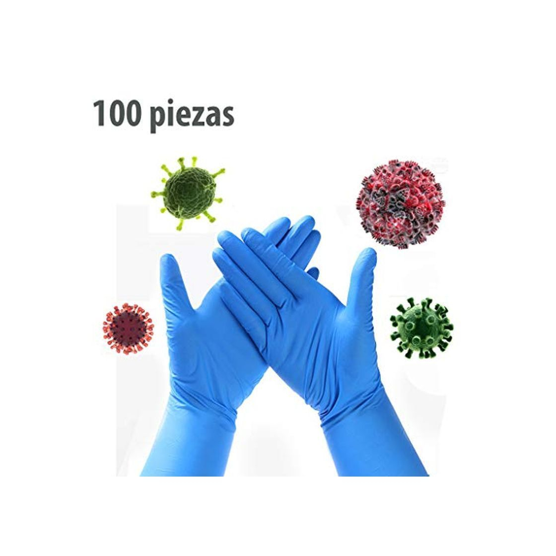 Social Guantes de latex blancos 100Uds en 4 cajas de 25 unidades