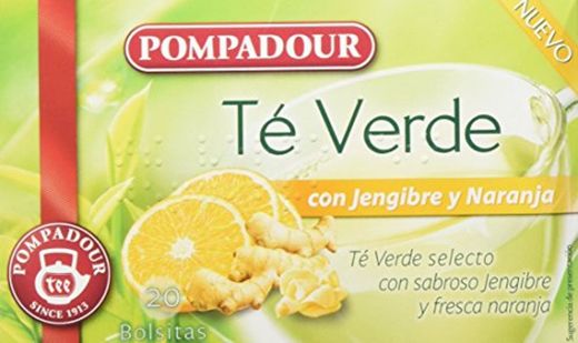 Pompadour Té Verde Jengibre y Naranja