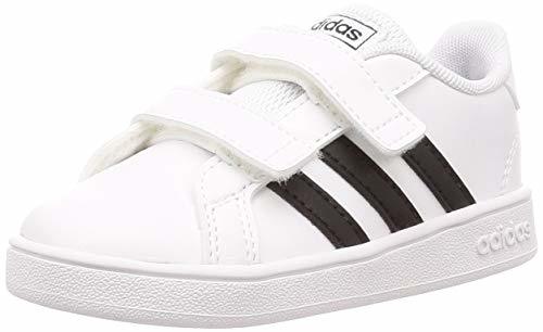 Social Adidas Grand Court I, Zapatillas de Estar por casa Bebé Unisex, Blanco