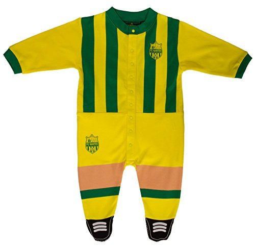 Pijama pelele FC Nantes – Colección oficial FCNA – Talla bebé niño