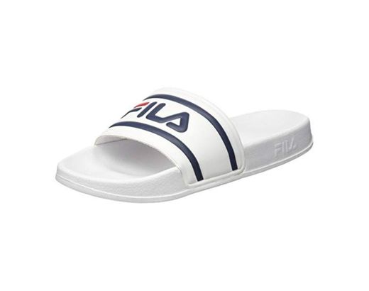 Fila Morro Bay Slipper, Zapatos de Playa y Piscina para Hombre, Blanco