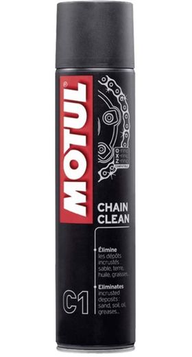 Spray de motul para limpiar la cadena de la moto  
