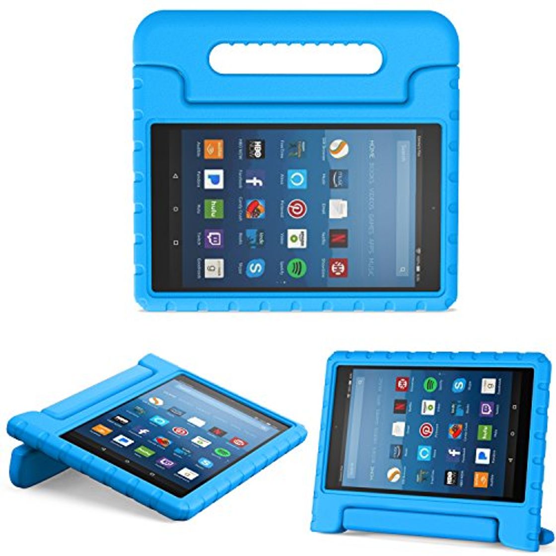Social MoKo Nuevo Amazon Fire HD 8 2018 2017 Funda - Portátil Shock