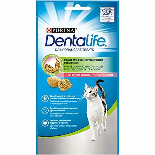 Producto Purina DentaLife Snack Dental para Gato con Sabor a Salmón 8 x