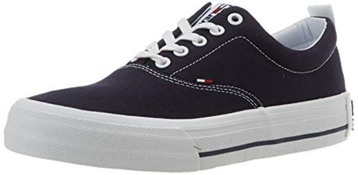 Tommy Hilfiger Classic Low Tommy Jeans Sneaker, Zapatillas para Hombre, Azul