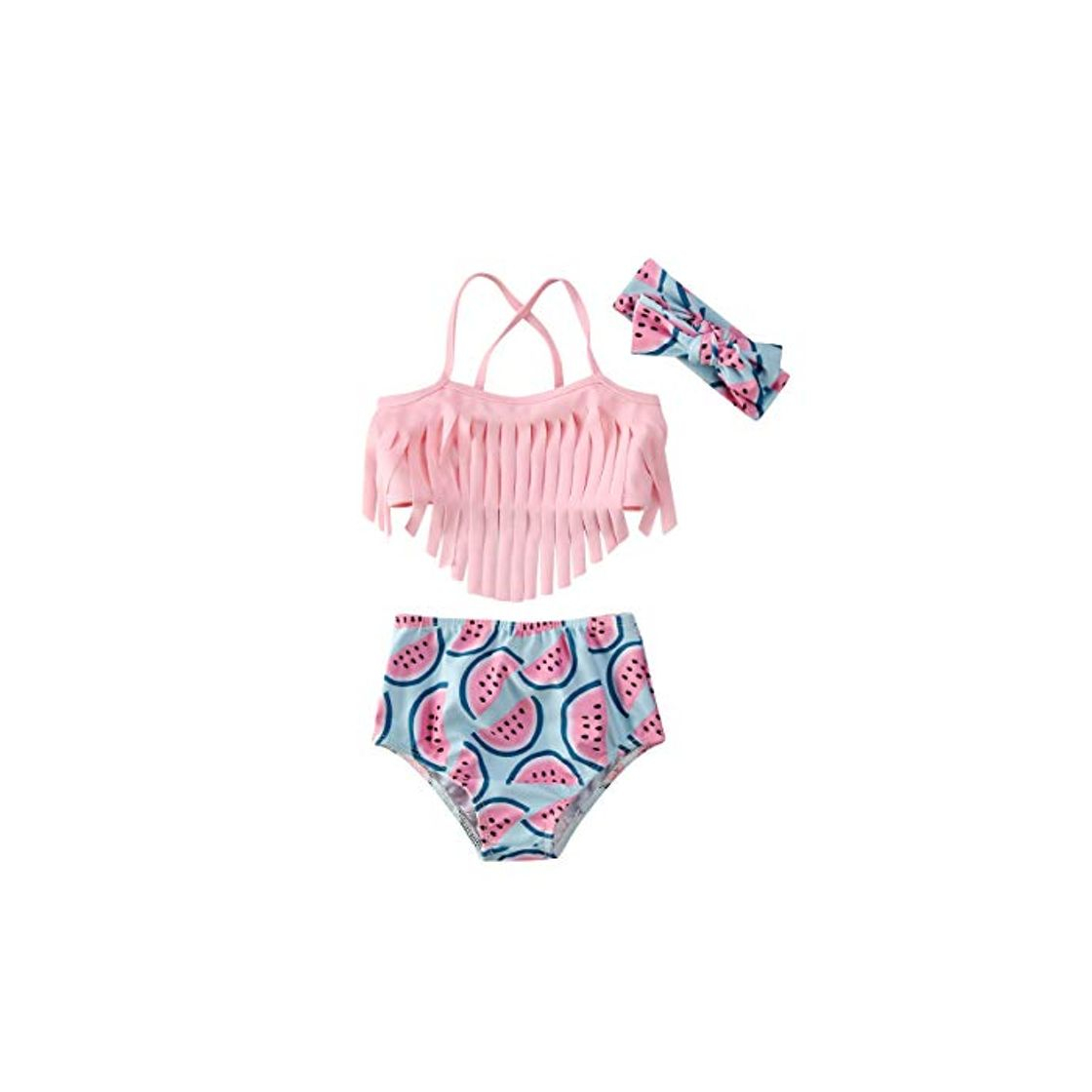 Social Carolilly - Conjunto de bañador para bebé niña con sandías estampadas de