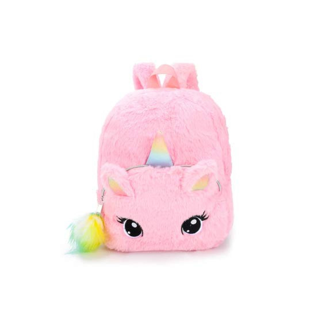 Moda BETOY Unicornio Mochila niñas Mochila Infantiles niños de Peluche Lindo Arco Iris Suave Mochila Mini Unicornio niño Estudiante Viajes