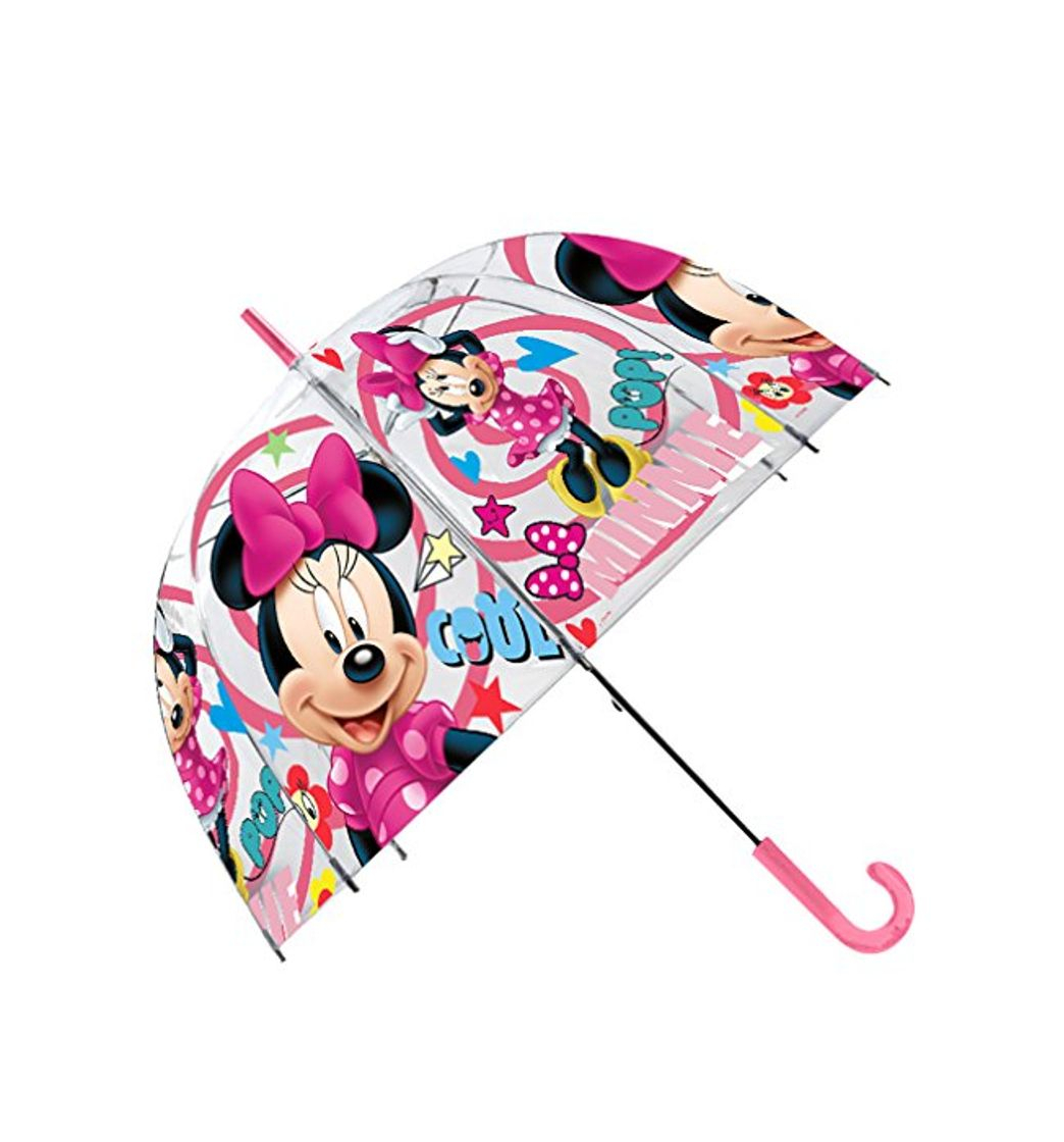 Moda Disney Paraguas Transparente 48cm Campana Manual de Paraguas Clásico