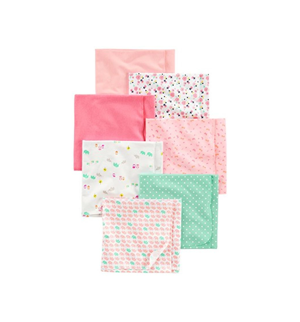 Producto Simple Joys by Carter's Baby Girls paquete de 7 mantas de franela