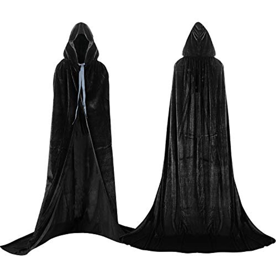 Producto Proumhang Capa con Capucha Terciopelo Negro Largo Disfraz de Halloween para Mujeres