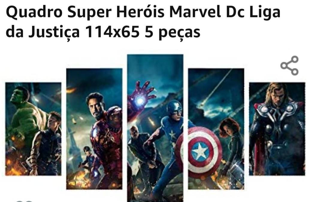 Moda Quadros Super-Heróis 