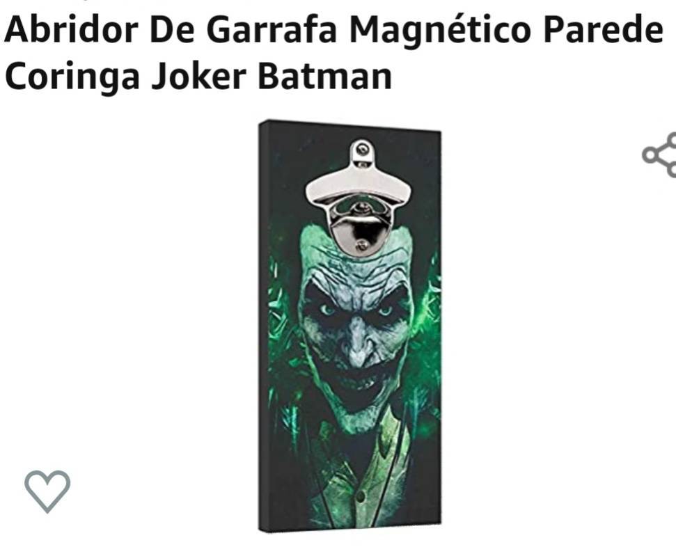 Moda Quadro Abridor de garrafas magnético..Coringa..!