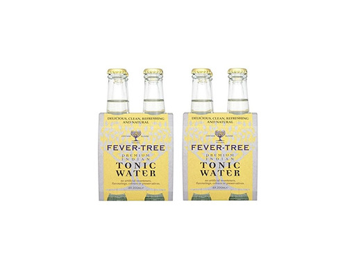 Fever-Tree - Agua Premium Indian Tónica - 2 packs de 4 botellas
