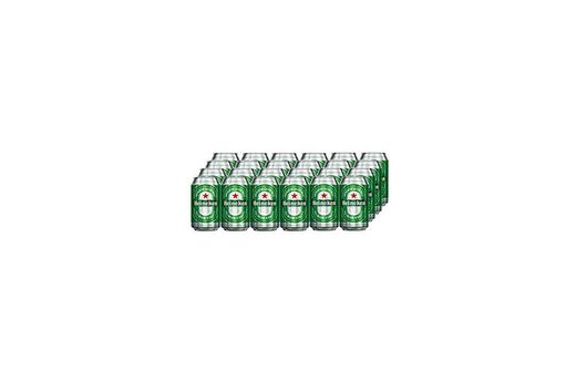 Heineken Cerveza - Caja de 24 Latas x 330 ml - Total