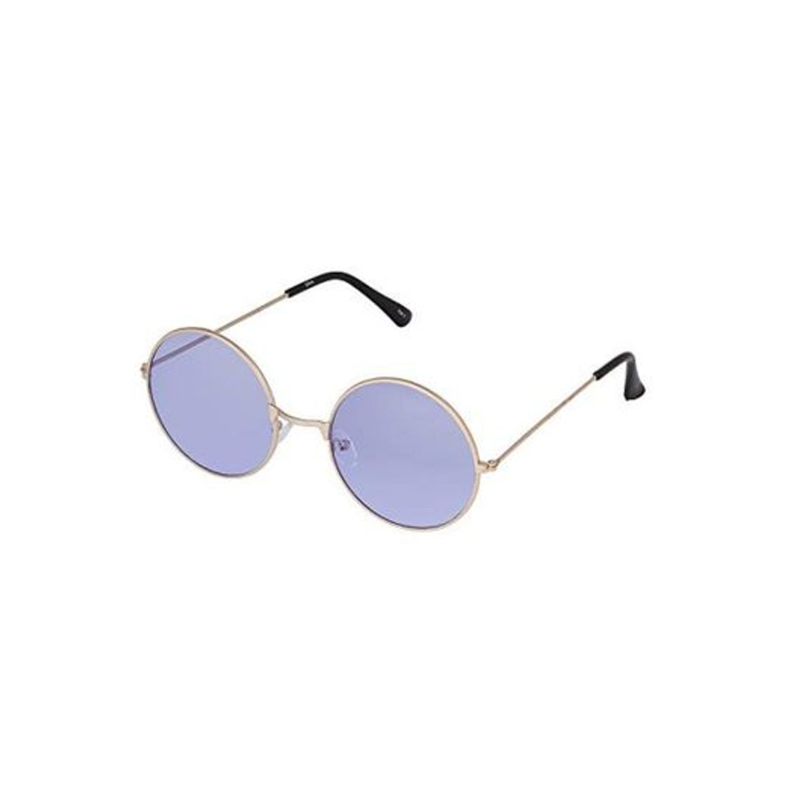 Social Ultra Marco Dorado Lentes Lila Púrpura Gafas de Sol Retro Redondas Adulto Estilo John Lennon Hombre Mujer Elton Clásicos UV400 Lentes