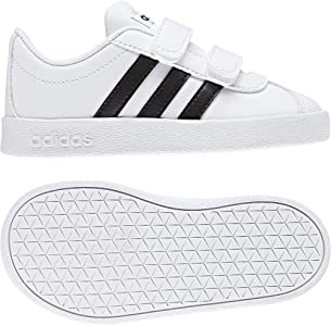 Fashion adidas VL Court 2.0 CMF I, Zapatillas de Gimnasia Unisex Niños, Blanco