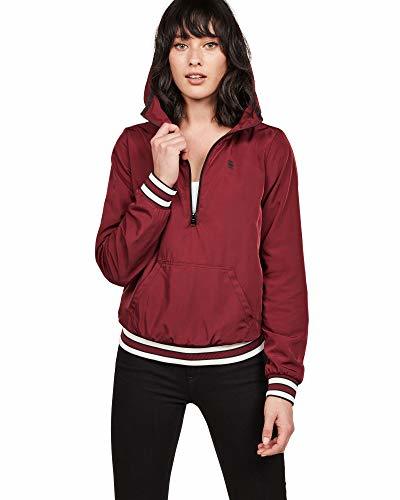 G-STAR RAW Strett Hooded Slim Anorak Poncho, Rojo