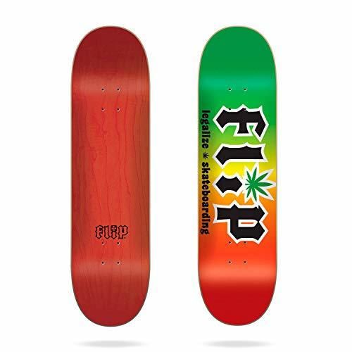 Flip HKD Legalize Rasta 8.25" Skateboard Deck