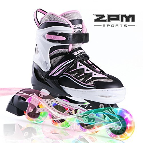 Product 2PM SPORTS Cytia Ajustable Iluminación Patines en línea para niños y Adolescentes