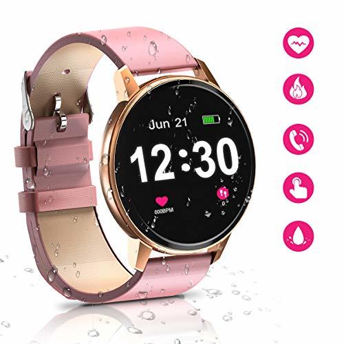 Electronic Reloj Inteligente Bluetooth para Mujeres, IP68 a Prueba de Agua con Pantalla