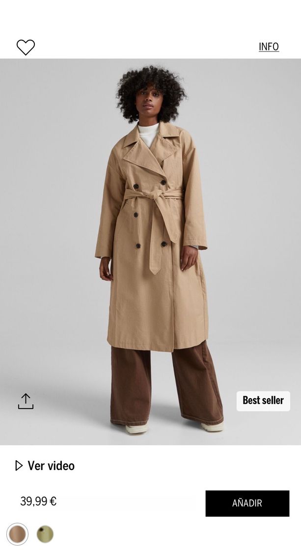 Moda Gabardina trench algodón - Mujer | Bershka