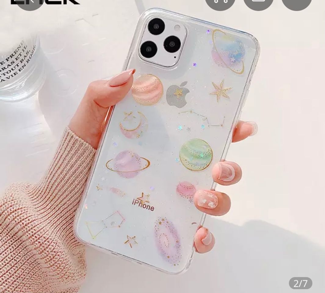 Fashion Funda transparente planetas