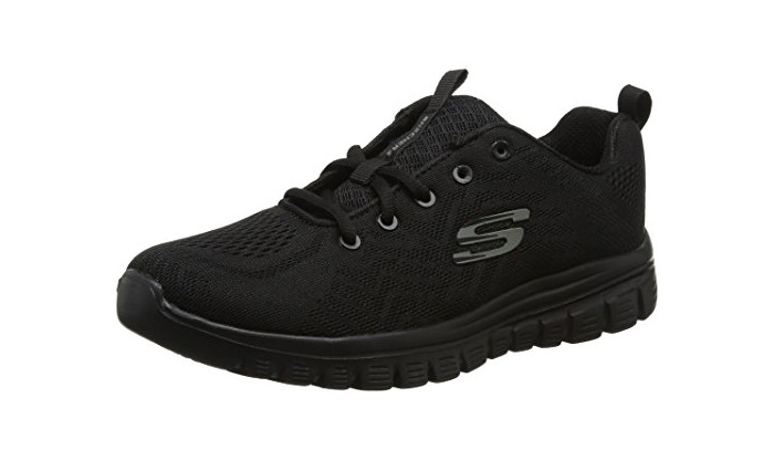 Fashion Skechers Women 12615 Low-Top Trainers, Black