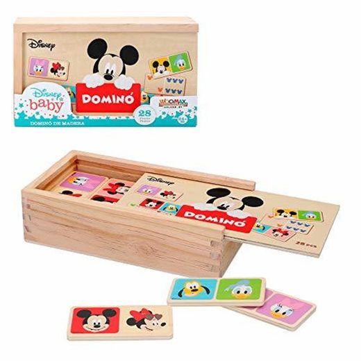Disney - Domino de madera Mickey y Minnie